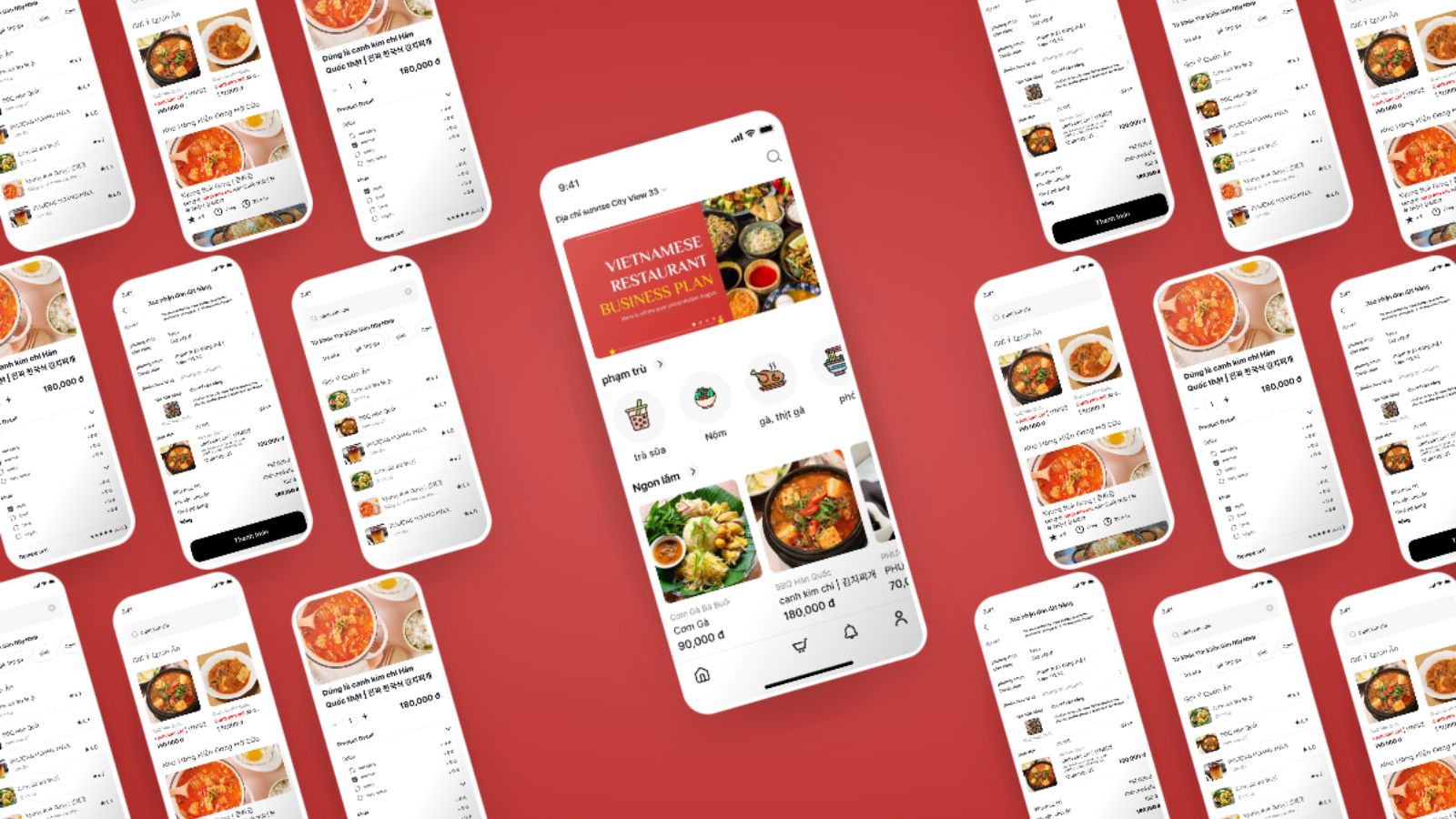 Cơm Tới (밥왔다!) mockup
